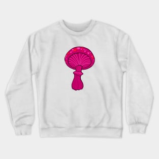 Red New School Style Mushroom Original Art Crewneck Sweatshirt